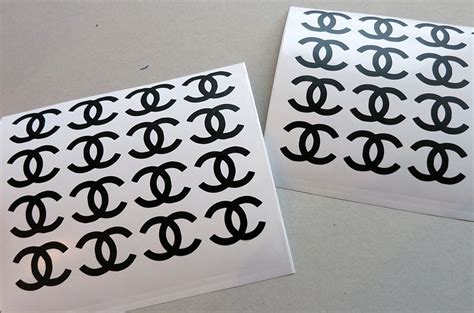 chanel decals|chanel logo stickers sheet.